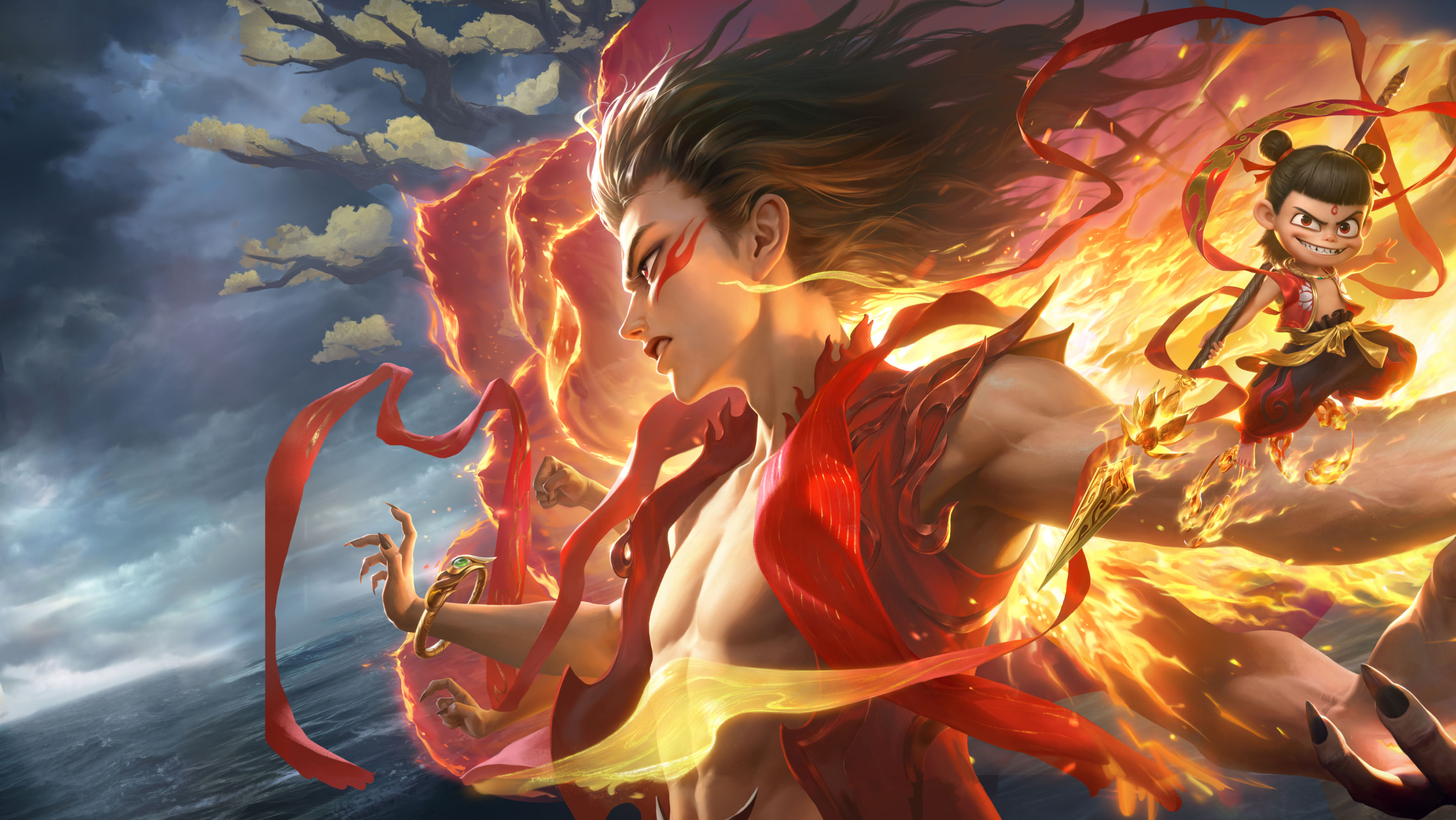 哪吒最新全皮肤壁纸,电脑|手机无水印壁纸下载(15p)