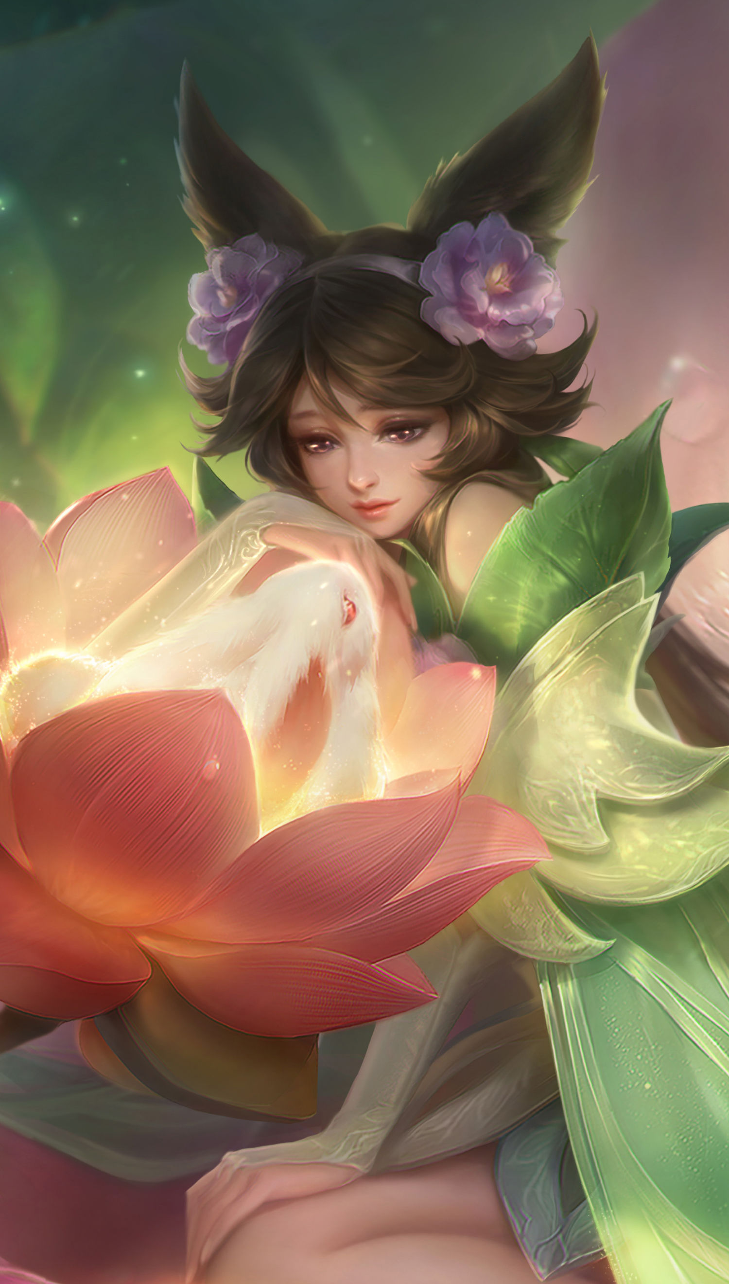露花倒影